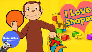 curious george i love shapes learn