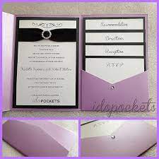 Diy Invitation Pocket Ebay Shimmer Wedding Invitations Wedding Invitations Diy Pocket Fold Wedding Invitations