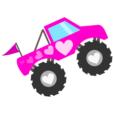 Pink Monster Truck For Girls Svg File For Cricut And Silhouette Pink Truck Monster Trucks Monster Truck Birthday