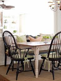Rectangular and long, this furniture classic will bring a homey feel to your dining room or all of the chairs and table are constructed out of solid heavy wood that can withstand a lot of frequent use. Rooms Viewer Dining Room Seating Dining Table With Bench Farmhouse Dining Room