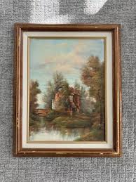 MURIEL WEBSTER ORIGINAL Oil On Canvas Woman Selling Flowers $112.50