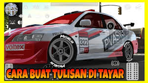 Hari ni nasib tak berapa baik, sebab tayar kereta bocor terkena paku. Cara Buat Tulisan Dekat Tayar Kereta Car Parking Multiplayer Youtube