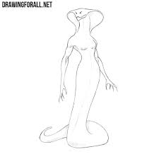 Found 12 free snakes drawing tutorials which can be drawn using pencil, market, photoshop, illustrator just follow step by step directions. How To Draw A Snake Woman
