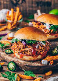 Bbq Jackfruit Pulled Pork Burger Tortilla Wraps Bianca Zapatka Recipes