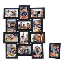 Vasi e ciotole in plastica. Songmics Cornice Multifoto Da Parete Con 12 Posti Di Foto E Un Portafoto Singolo Da Tavolo Nero Rpf112h