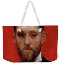 Portrait Of The Painter Charles Theriat Shower Curtain by Julius Leblanc  Stewart