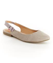 unionbay light gray wendy faux suede slingback women