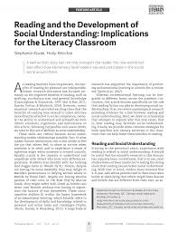 Finding wisdom in children's literature, 2013. Pdf Reading And The Development Of Social Understanding Implications For The Literacy Classroom