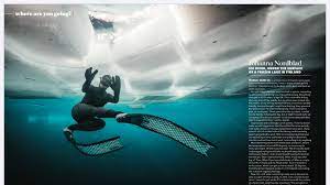 Isotope watches goutte d'eau, nordblad edition. Ice Diver Johanna Nordblad Oprah Magazine On Behance