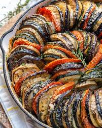Healthy Eggplant And Zucchini Gratin Recipe In 2020 Healthy Eggplant Healthy Fitness Meals Thanksgiving Vegetables Side Dishes