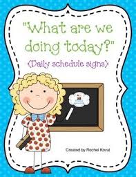 What Are We Doing Today Daily Schedule Signs Reading Workshop Classroom Schedule Writing Workshop