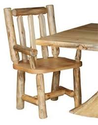 Amish Rustic Arm Log Chair Log Chairs Log Furniture Rustic Furniture