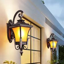 See more ideas about wall sconces, sconces, wall sconce lighting. Lantern Outdoor Wall Lighting Ideas Country Yellow Glass 1 Light Black Sconce Light Beautifulhalo Com
