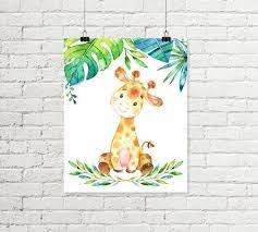Baby Giraffe Print Jungle Safari Nursery Print Printable Etsy In 2021 Safari Nursery Art Safari Nursery Prints Safari Animals Nursery