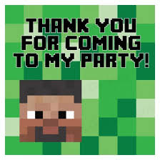 Minecraft Happy Birthday Card Printable Free Printable Minecraft Birthday Thank You Tags Minecraft Gifts Minecraft Party Printables Minecraft Party