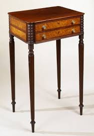 Attributed To John And Thomas Seymour Federal Inlaid Mahogany Work Table Boston Massachusetts Neoclassical Furniture Unique Furniture Pieces Period Furniture