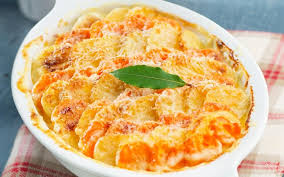 Gratin Pommes De Terre Et Carottes A La Mozzarella Burrata Recettes De Tous Les Jours Elle Vire Recette En 2020 Gratin Pomme De Terre Burrata Recette Pomme De Terre Carotte