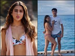 Actress sara ali khan and her brother ibrahim ali khan share a great bond. Sara Ali Khan Wishes Brother Ibrahim Ali Khan With Cute Post Shares Bikini Pics From Maldives