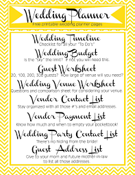 Yes I Do Mariage Blog Mariage Original Tendances Wedding Planner List Wedding Planner Printables Free Wedding Printables