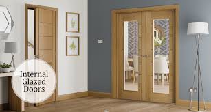 The finish you choose will depend on the level of customisation you would like, and the skill and time you have. Internal Glazed Wooden Doors Glazed Glass Wooden Doors The Replacement Door Company