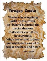 Dragon Quote By John Lennon Dragon Quotes Dragon Quotes