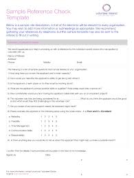 Reference Check Template Fill Online Printable Fillable Blank Pdffiller