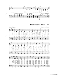 Jesus Bids Us Shine Songs Music Score Hymn