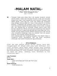 Dengan berdoa ketika pembukaan dan penutupan acara, maka kita berdoa terhadap kelancaran acara. Buku Panduan Natal Tahun 2012