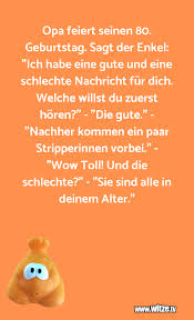 Opa Feiert Seinen Lustige Witze Und Sprüche