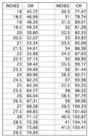 Cm To Inches Conversion Chart Calculator Anta Expocoaching