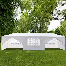 Abba patio 10 x 20 ft outdoor heavy duty carport car canopy portable steel garage tent boat shelter for party, wedding, garden storage shed, white, 8 legs. Ktaxon 10 X 30 Canopy Tent With 8 Side Walls For Party Wedding Camping And Bbq Walmart Com Walmart Com
