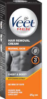 Men's hair is naturally a lot thicker than women's, so men's hair removal cream for private parts needs to be strong enough to break down the extra thick hairs (which is why a lot of guys say women specific hair removal cream doesn't work for them) while still being gentle enough not to damage the skin. Buy Veet Men Hair Removal Cream Normal Skin Cream 25g Pack