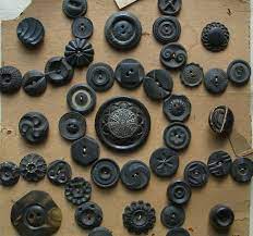 Black Buttons Vintage Antique Vintage Buttons Antiques Is Black A Colour
