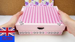 Making a dream craft room in a small space. Decorative Storage Box Diy Cardboard Idea Safe Keeping For Make Up Pens Secrets Youtube