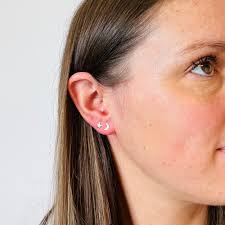 Ear Studs Moon Sterling Silver Earrings Moon Stud Earrings, Gold Fill, Rose  Gold Fill Or Sterling