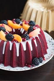 Red Velvet Bundt Cake With Cream Cheese Icing Recipe Red Velvet Bundt Cake Desserts Bundt Cakes Recipes