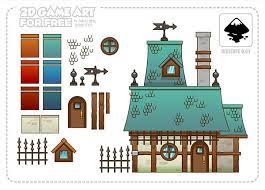 Houses Reusable Game Assets 2d Game Art Game Assets Game Art