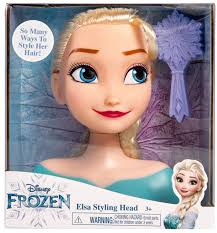 Best elsa hairstyle doll head Clearance Disney Frozen 2 Elsa Styling Head  18 Pieces Include Wear and Share Accessories Blonde Hair Styling for Kids  Kids Toys for Ages 3 up