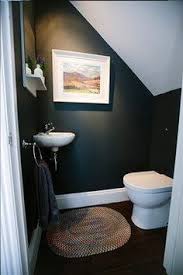 Basement Decor Uncover A Collection Of Trendy Finished Underground Room Redecorating Options To Allow You Bathroom Under Stairs Toilet Closet Cloakroom Toilet