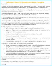 An internship cover letter doesn't function like a typical cover letter. Sample Internship Offer Appointment Letters 7 Templates Formats