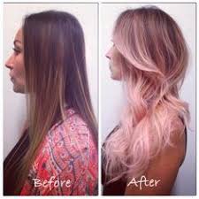 This gorgeous style combines three different colors together and makes. Dark Brown To Pink Hair Google Search Spring Hair Color Blonde Pink Ombre Hair Light Hair Color