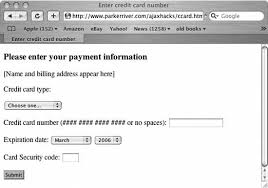 When you want to shop online with a credit card, you will be asked for a lot of information. Hack 25 Validate Credit Card Numbers Ajax Hacks Tips Tools For Creating Responsive Web Sites