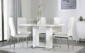 Maybe you would like to learn more about one of these? Joule White High Gloss Dining Table With 6 Leon White Leather Chairs Furniture And Choice
