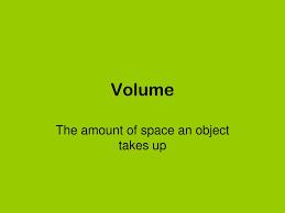 Volume is a way of measuring how much space something takes up. Ppt Volume Powerpoint Presentation Free Download Id 6855705