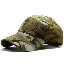 Skull Multi Color Operator Mesh Fitted Tactical Cap Everything Skull Clothing Merchandise And Accessories Tactical Hat Mens Caps Army Hat