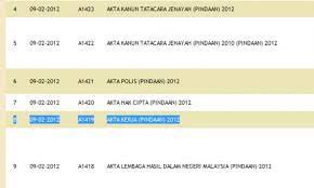 .yang tertakluk di bawah akta buruh (gaji tidak melebihi rm2,000, buruh manual) tetapi boleh digunakan sebagai garis panduan kepada pekerja lain. Akta Kerja 1955 Pindaan Pada Seksyen 60d Dulu Lain Sekarang Lain