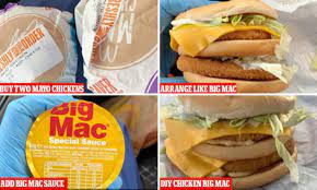 Mcdonald S Fan Creates Diy Chicken Big Mac By Ordering Two Mayo Chicken Burgers And Special Sauce Daily Mail Online