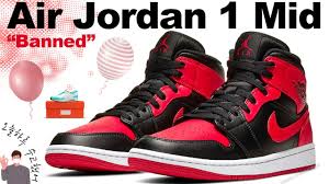 Air Jordan 1 Mid Banned Youtube