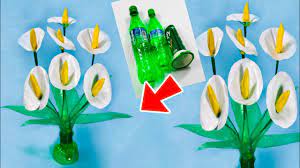Kreasi vas bunga dari botol plastik. Cara Membuat Bunga Hias Cantik Dari Botol Bekas Diy Crafts With Plastic Bottle Youtube