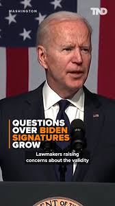 A Heritage Foundation report found that every Biden-era document has the  same printed automated signature, except for the former president's letter  announcing he was dropping out of the 2024 presidential race. MORE